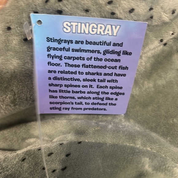 NWT Adventure Planet Plush Southern Stingray Stuffed Animal plushie 13" - Picture 7 of 8